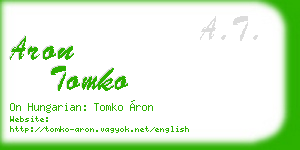 aron tomko business card